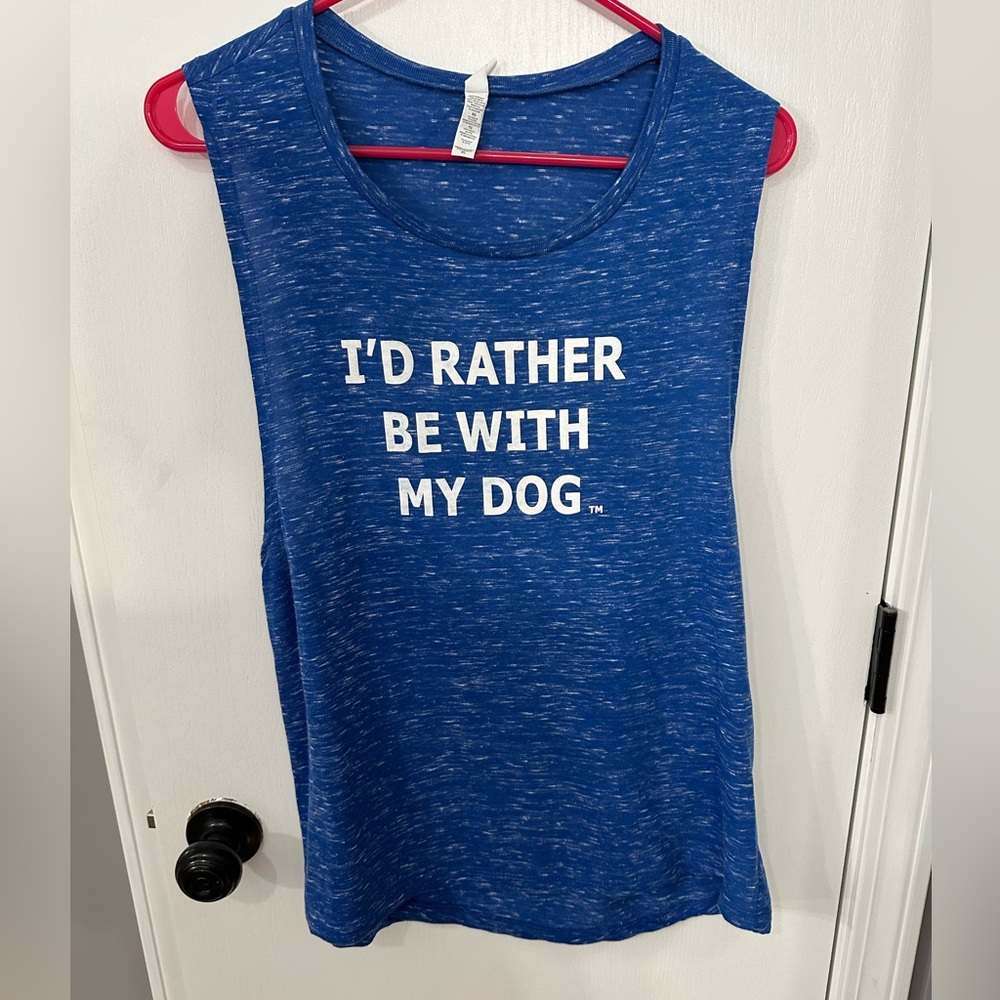 I’d Rather Be With my Dog Muscle Tank